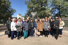George H.W. Bush Statue, Sesquicentennial Park, Downtown Houston,
Texas