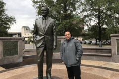 George H.W. Bush Statue, Sesquicentennial Park, Downtown Houston, Texas